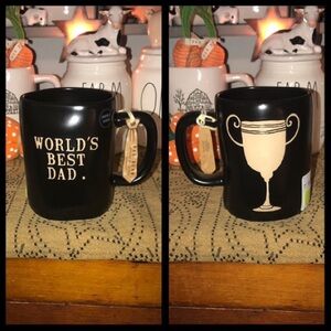 Rae Dunn WORLD’S BEST DAD. Double Sided Mug Black